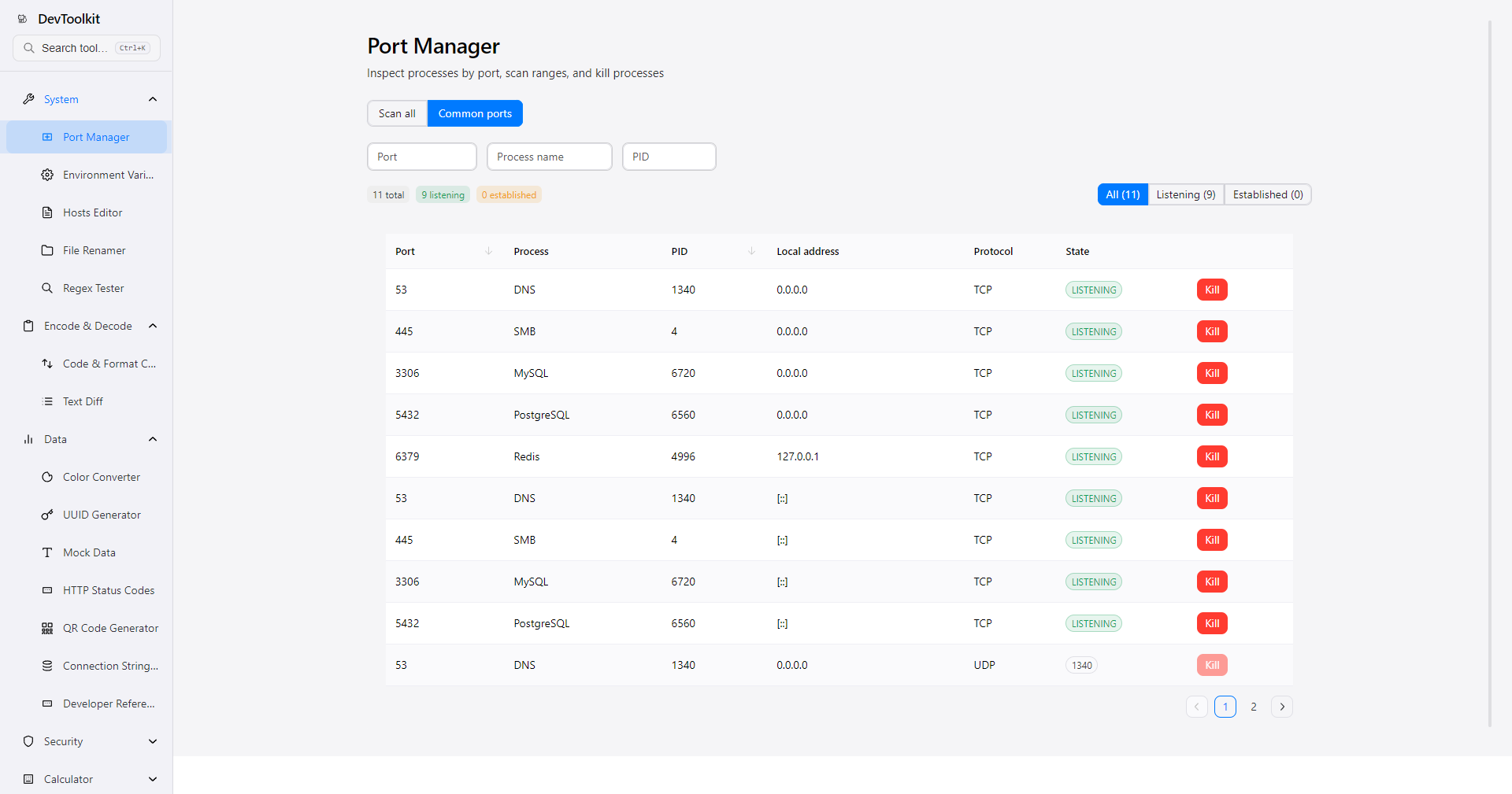 Port Manager (Light)